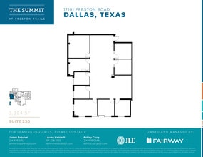 17101 Preston Rd, Dallas, TX for lease Floor Plan- Image 1 of 1