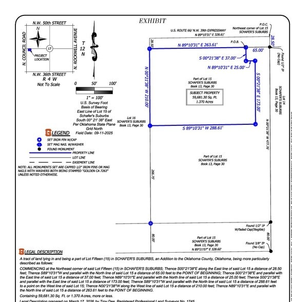 7840 NW 39th Expy, Bethany, OK for sale - Site Plan - Image 2 of 3