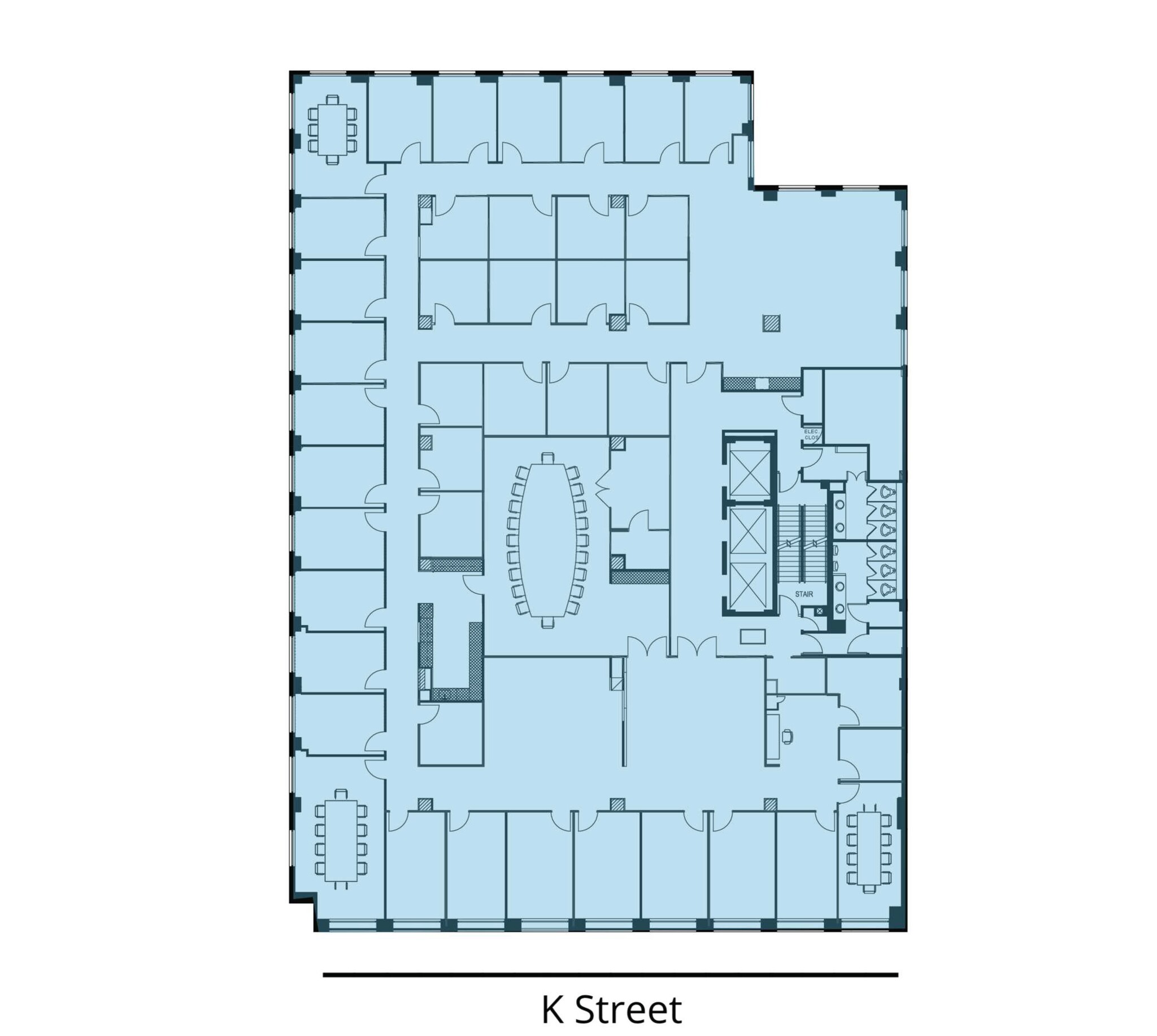 1750 K St NW, Washington, DC à louer Plan d  tage- Image 1 de 1