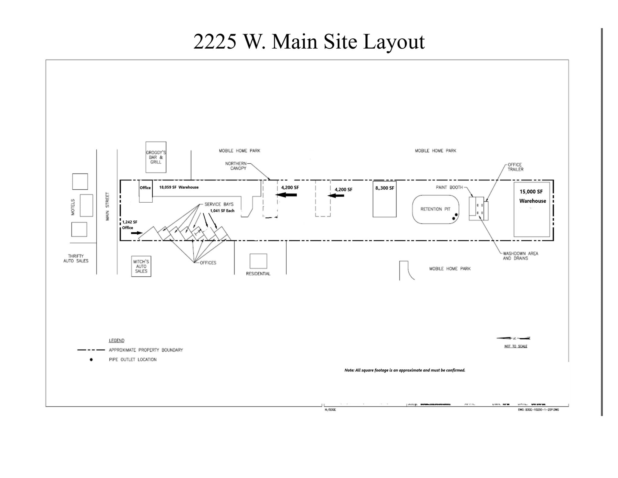 2225 W Main St, Mesa, AZ for lease Site Plan- Image 1 of 1