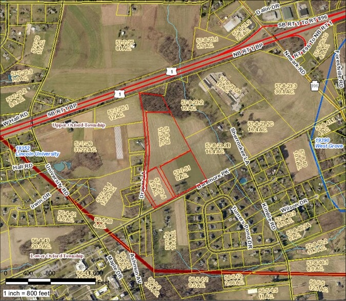 1480 Baltimore Pike, Lincoln Borough, PA à vendre - Plan cadastral - Image 2 de 2