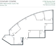 2601-2603 Main St, Irvine, CA à louer Plan d  tage- Image 1 de 1