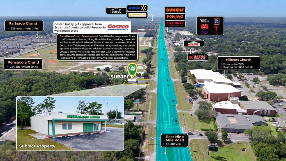 701 E Nine Mile Rd, Pensacola, FL à vendre - Photo du bâtiment - Image 2 de 4