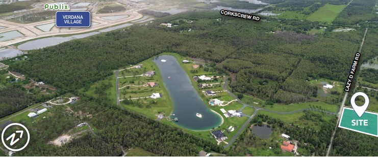 20821 Lazy D Farm Rd, Estero, FL for sale - Aerial - Image 2 of 3