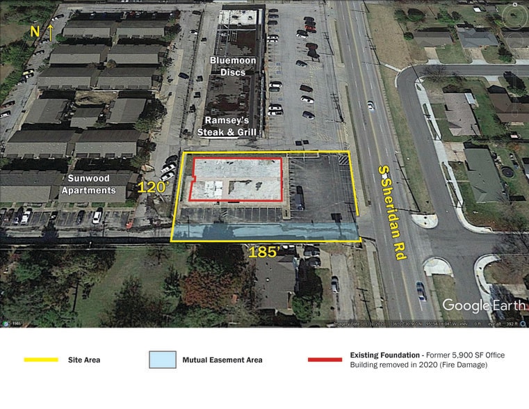 2626 S Sheridan Rd, Tulsa, OK for lease - Aerial - Image 2 of 2