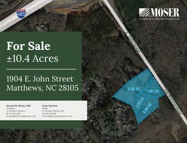 Matthews, NC Development Opportunity - Services immobiliers commerciaux