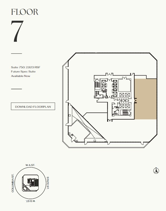 401 W A St, San Diego, CA à louer Plan d’étage- Image 1 de 1