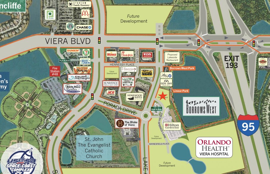 Lake Andrews Dr, Melbourne, FL à louer - Plan de site - Image 3 de 4