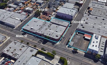 3100-3122 S Main St, Los Angeles, CA - aerial  map view