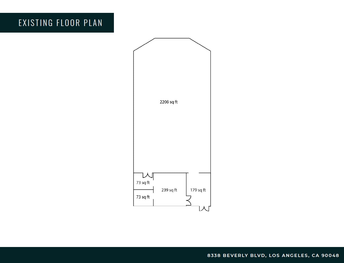 8330-8338 Beverly Blvd, Los Angeles, CA for lease Floor Plan- Image 1 of 6