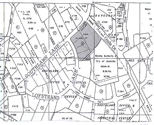 1301-1327 E Gude Dr, Rockville, MD for lease - Plat Map - Image 2 of 6