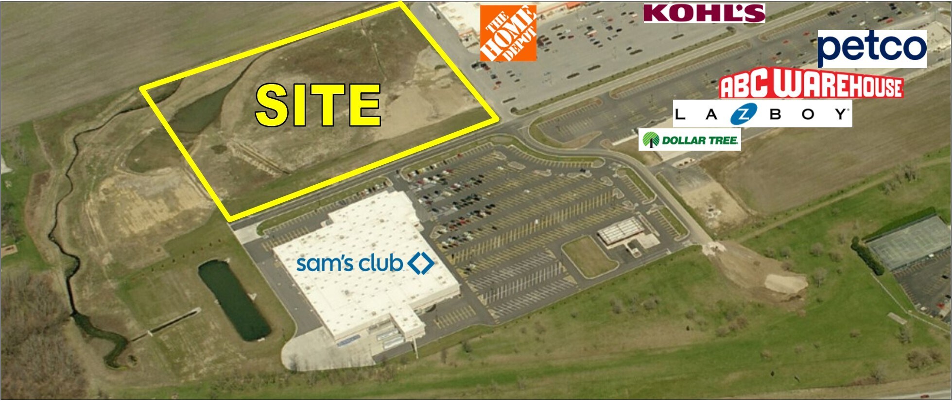 Crossings Rd, Sandusky, OH for sale Aerial- Image 1 of 2