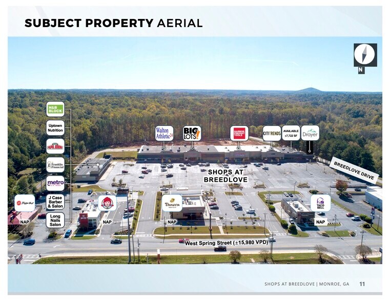 1119-1217 W Spring St, Monroe, GA à louer - Photo du bâtiment - Image 2 de 6