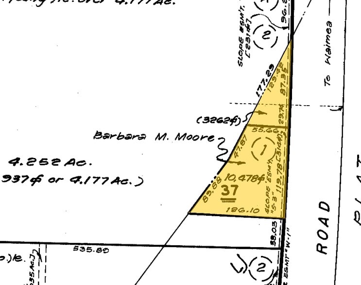 74-5614 Palani Rd, Kailua Kona, HI for lease - Plat Map - Image 2 of 5