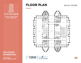 2711 N Haskell Ave, Dallas, TX à louer Plan d’étage- Image 1 de 2