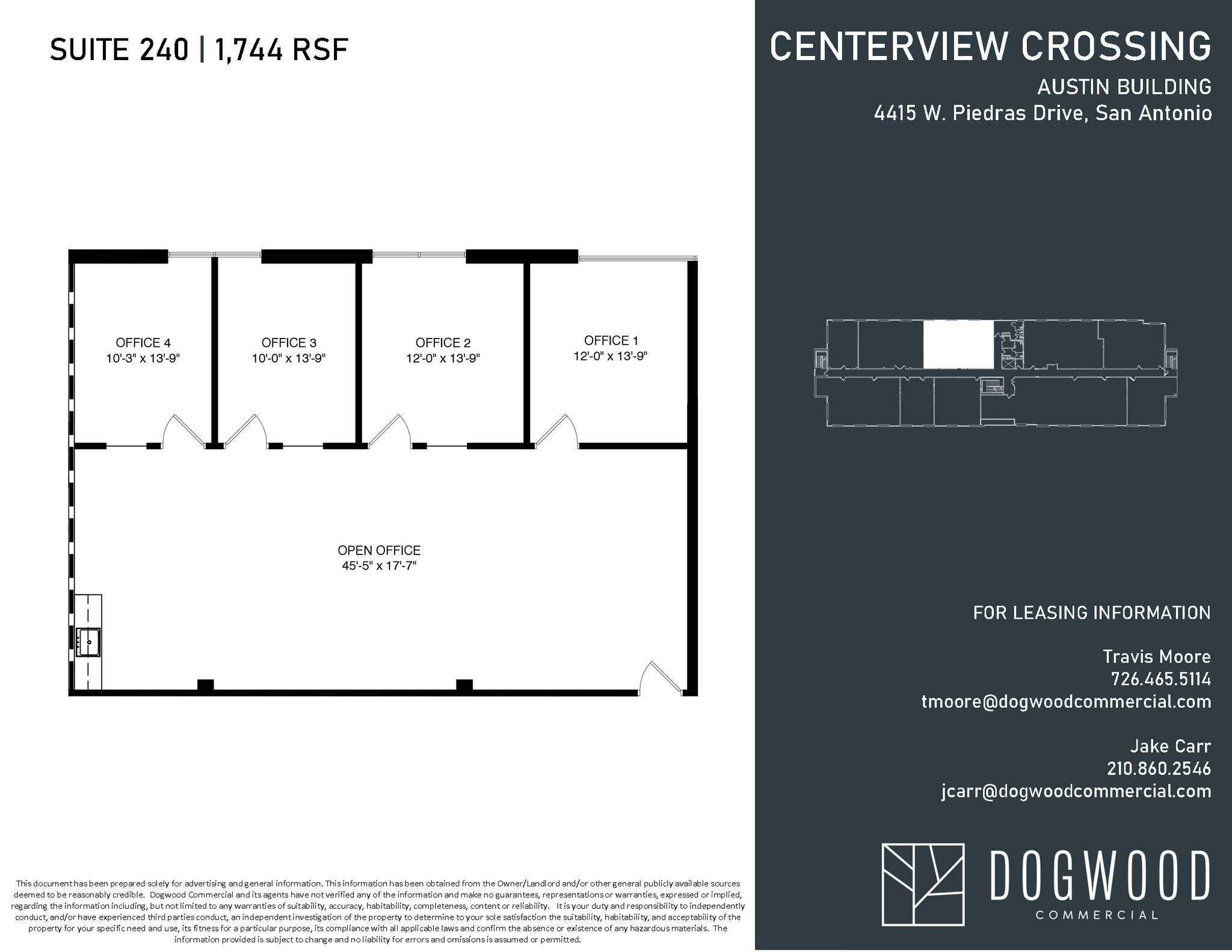 4538 Centerview Dr, San Antonio, TX à louer Plan d  tage- Image 1 de 1