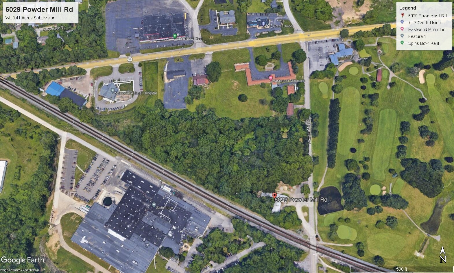 6029 Powdermill, Kent, OH à vendre Aérien- Image 1 de 2