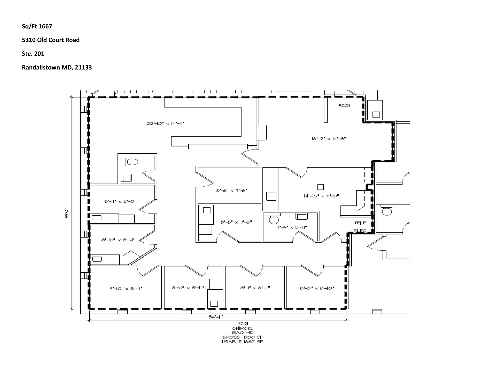 5310 Old Court Rd, Randallstown, MD à louer Plan d  tage- Image 1 de 1