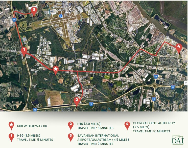 1323 US Highway 80 E, Pooler, GA à louer - Photo du bâtiment - Image 2 de 2