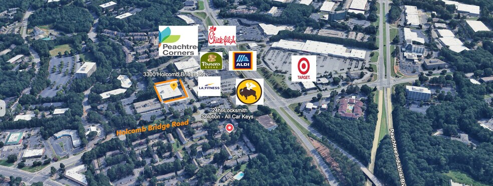 3300 Holcomb Bridge Rd, Peachtree Corners, GA à louer - Photo du bâtiment - Image 2 de 9