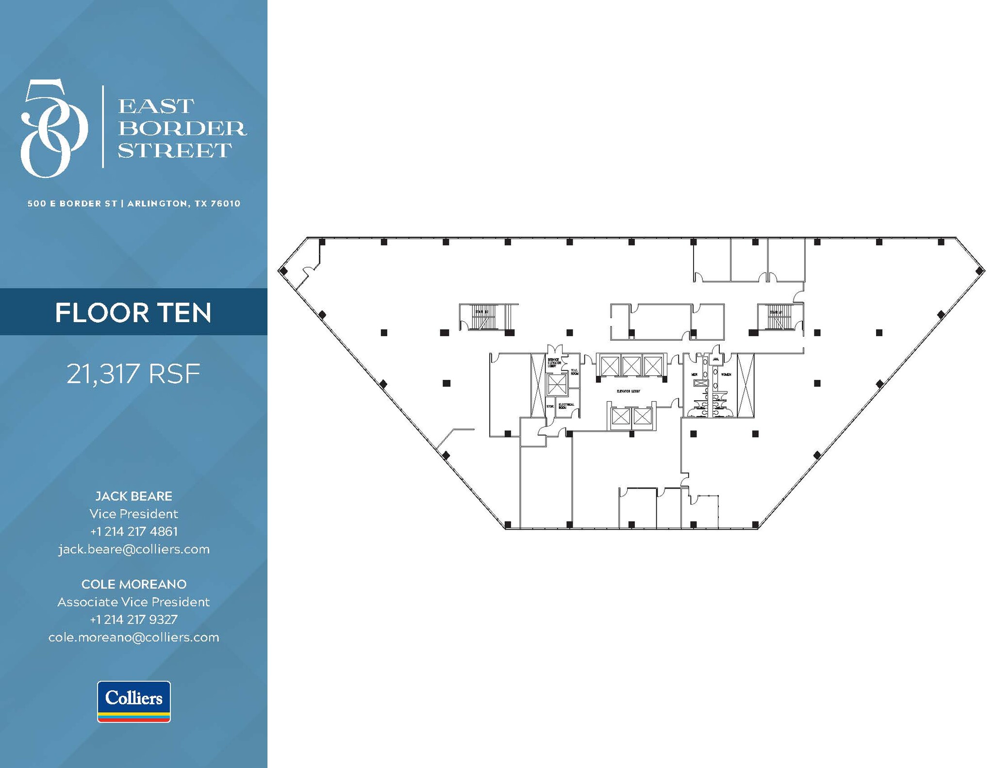 500 E Border St, Arlington, TX à louer Plan d’étage- Image 1 de 1