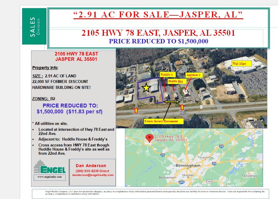 Hwy 78 East, Jasper, AL for sale Primary Photo- Image 1 of 3