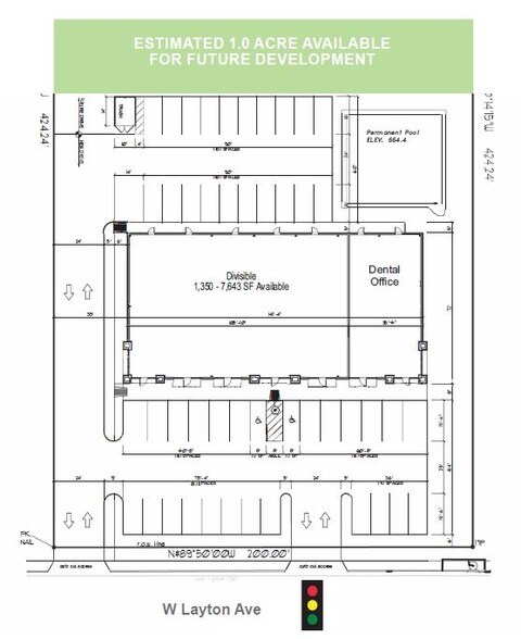 800 W Layton Ave, Milwaukee, WI à louer - Plan d’étage - Image 2 de 2