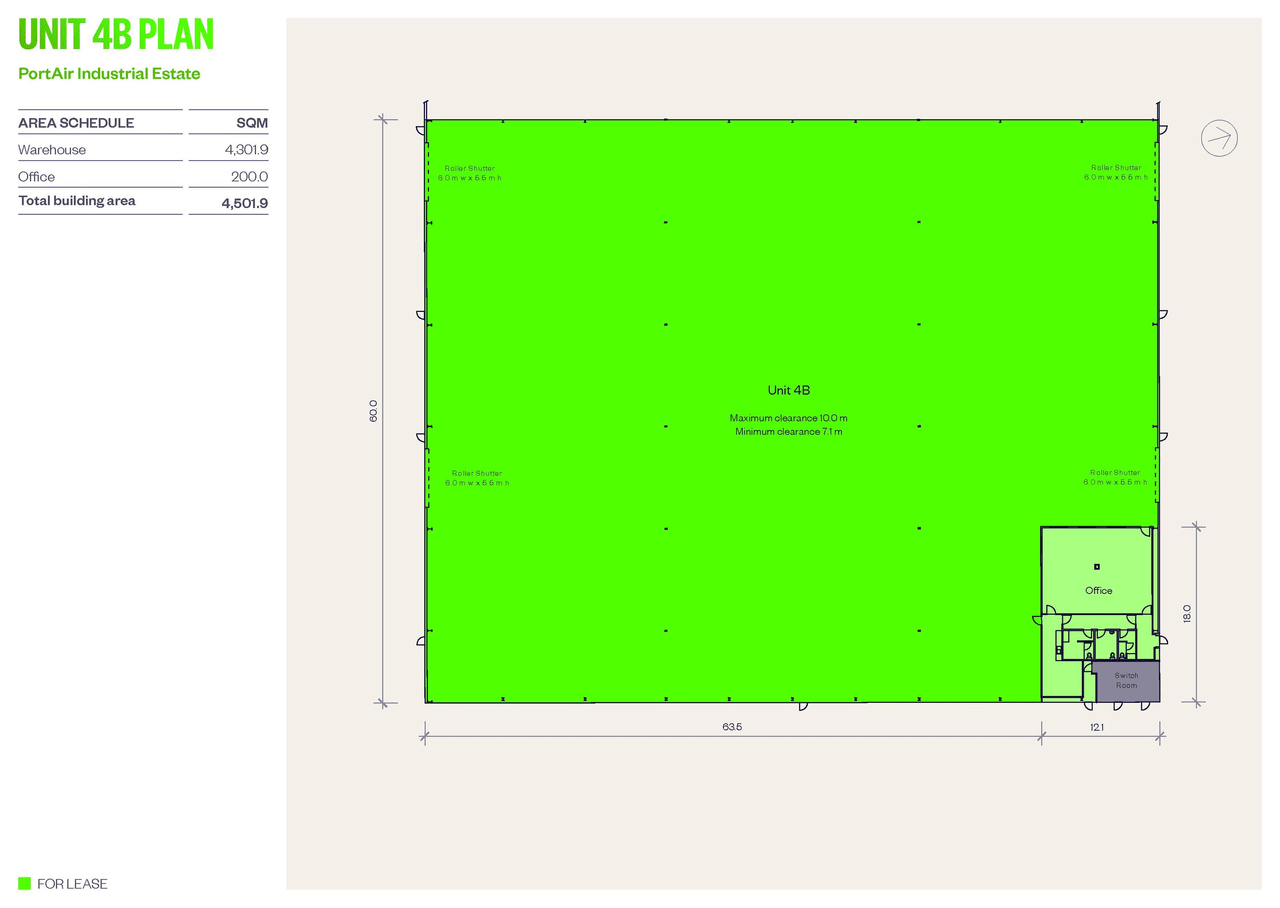 1A Hale St, Botany for lease Floor Plan- Image 1 of 2