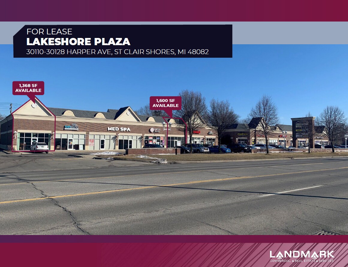 30110-30128 Harper Ave, Saint Clair Shores, MI for lease Building Photo- Image 1 of 3