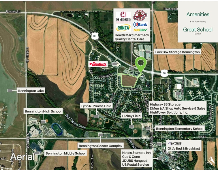 15900 C.W. Haden Dr, Bennington, NE à vendre - Aérien - Image 3 de 4