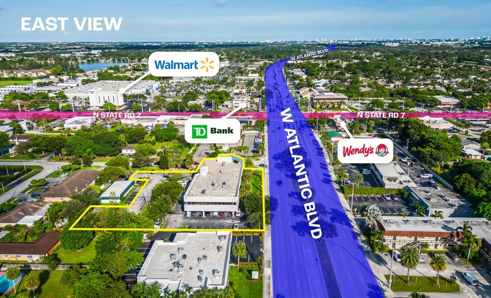 6101 W Atlantic Blvd, Margate, FL for lease - Aerial - Image 2 of 15