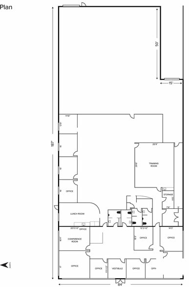 24600 N Industrial Dr, Farmington, MI à louer - Plan d’étage - Image 2 de 3