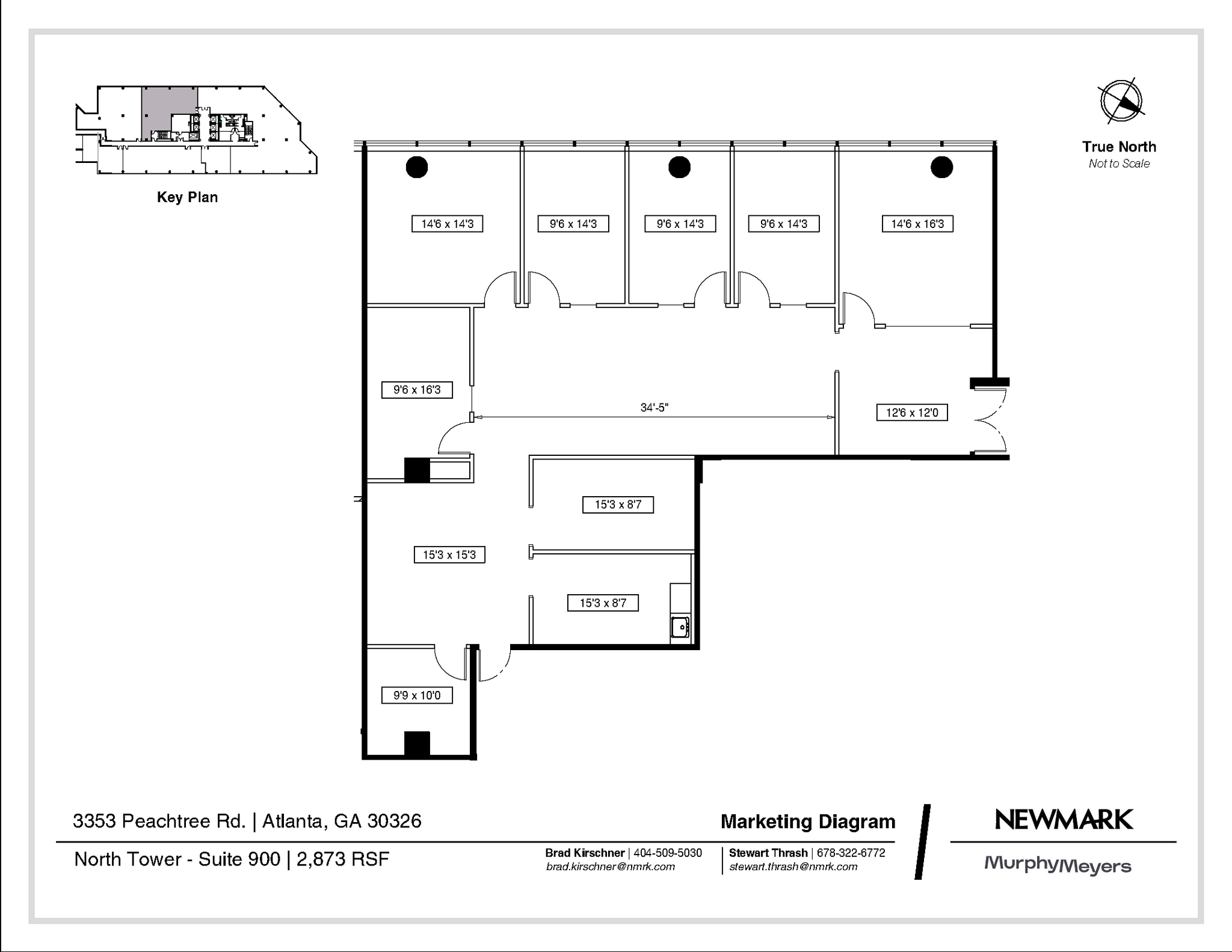 3353 Peachtree Rd NE, Atlanta, GA à louer Plan d’étage- Image 1 de 1