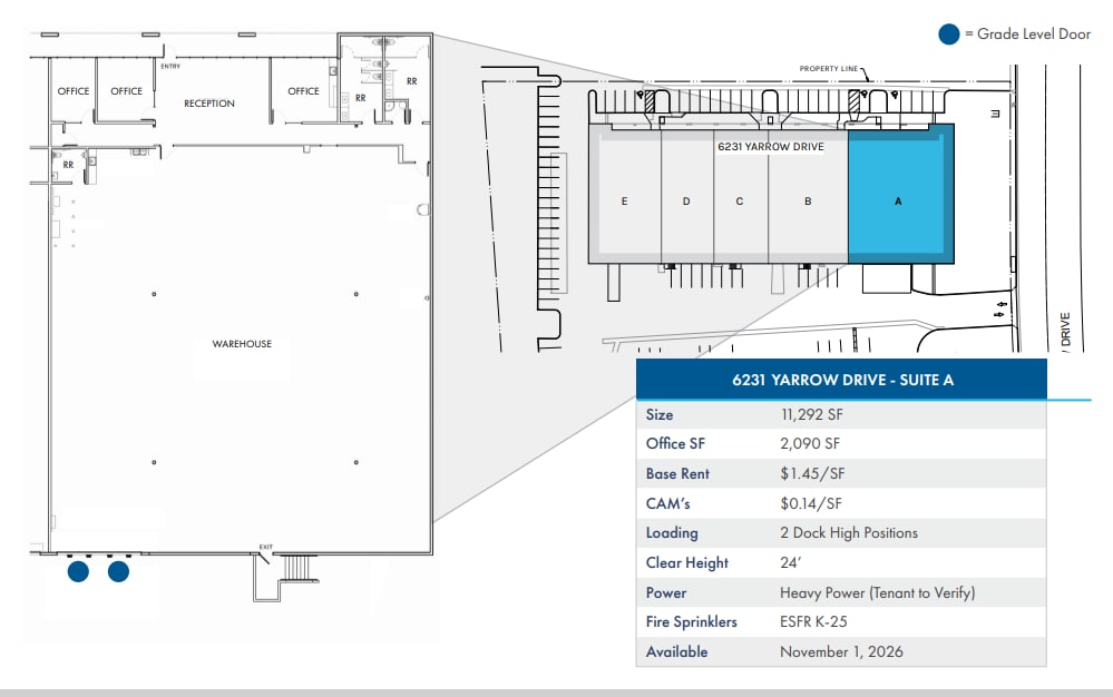 6231 Yarrow Dr, Carlsbad, CA for lease Floor Plan- Image 1 of 1