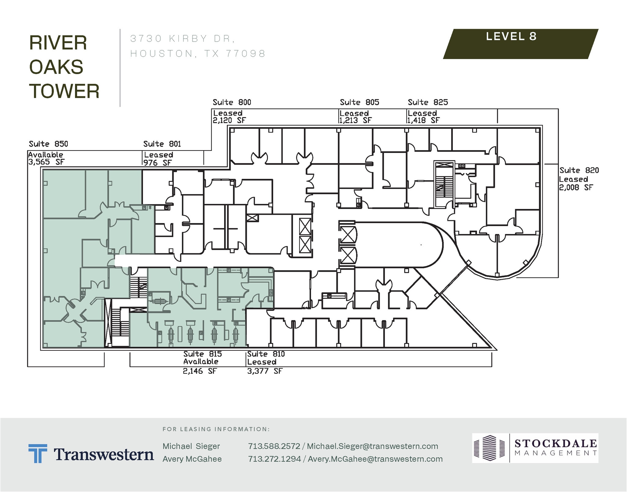 3730 Kirby Dr, Houston, TX à louer Plan d’étage- Image 1 de 1