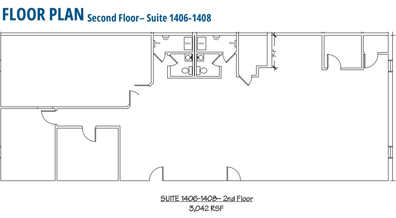 1001-1500 Society Dr, Claymont, DE à louer Plan d’étage- Image 1 de 1
