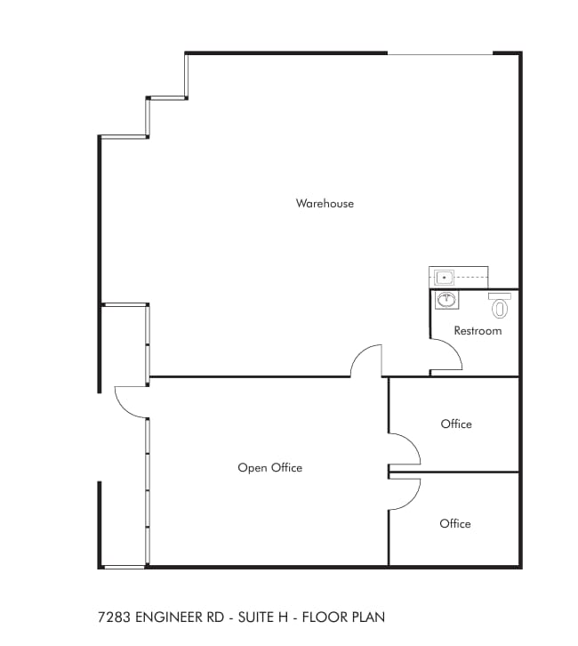 7283 Engineer Rd, San Diego, CA for lease Floor Plan- Image 1 of 1