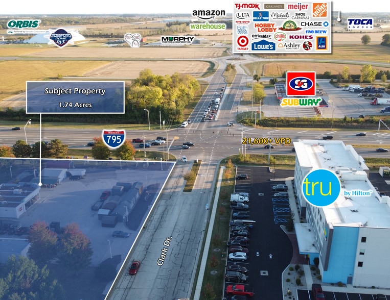 9566 Clark Dr, Rossford, OH for sale - Aerial - Image 2 of 8