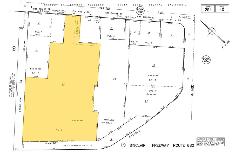 375 N Capitol Ave, San Jose, CA à louer - Plan cadastral - Image 3 de 9