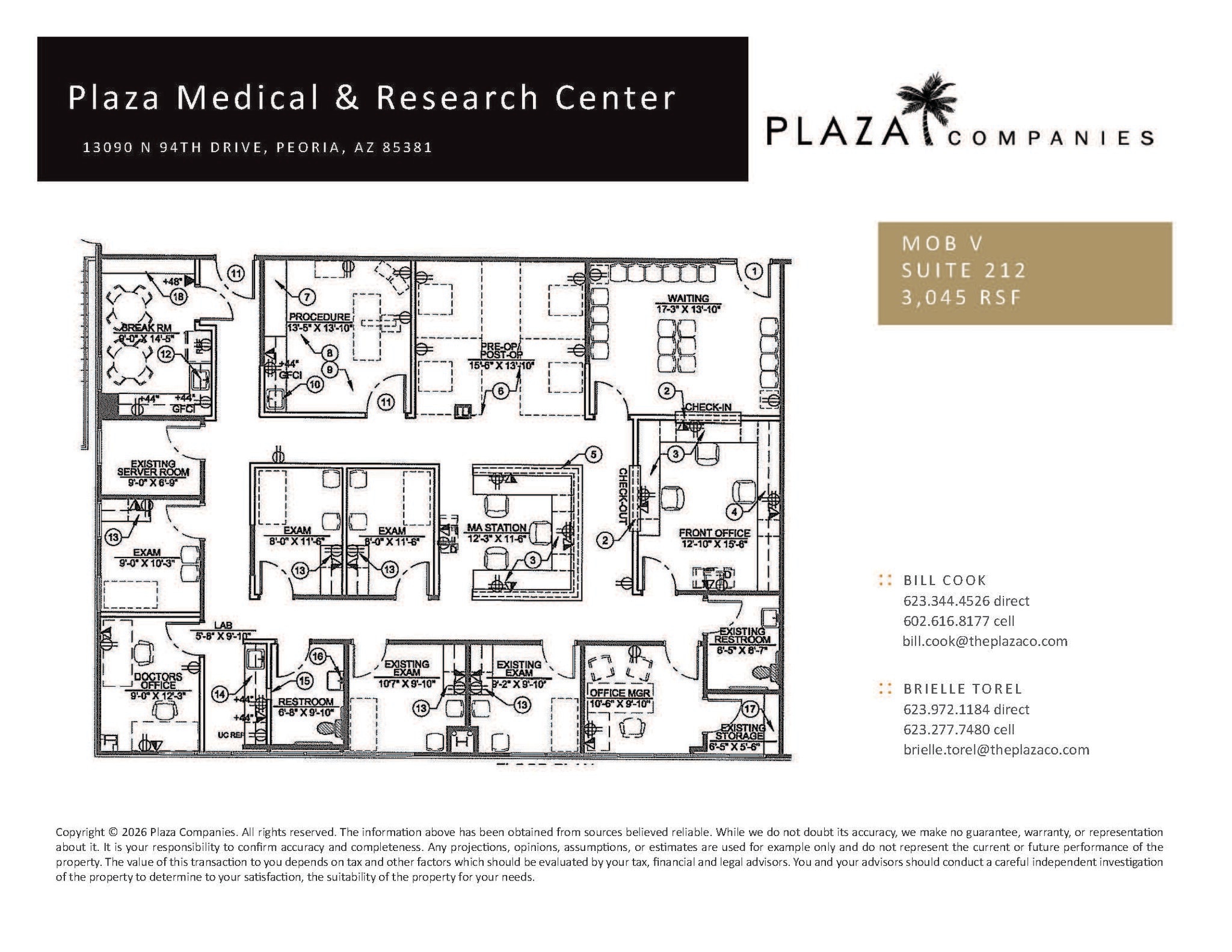 13090 N 94th Dr, Peoria, AZ à louer Plan d’étage- Image 1 de 1