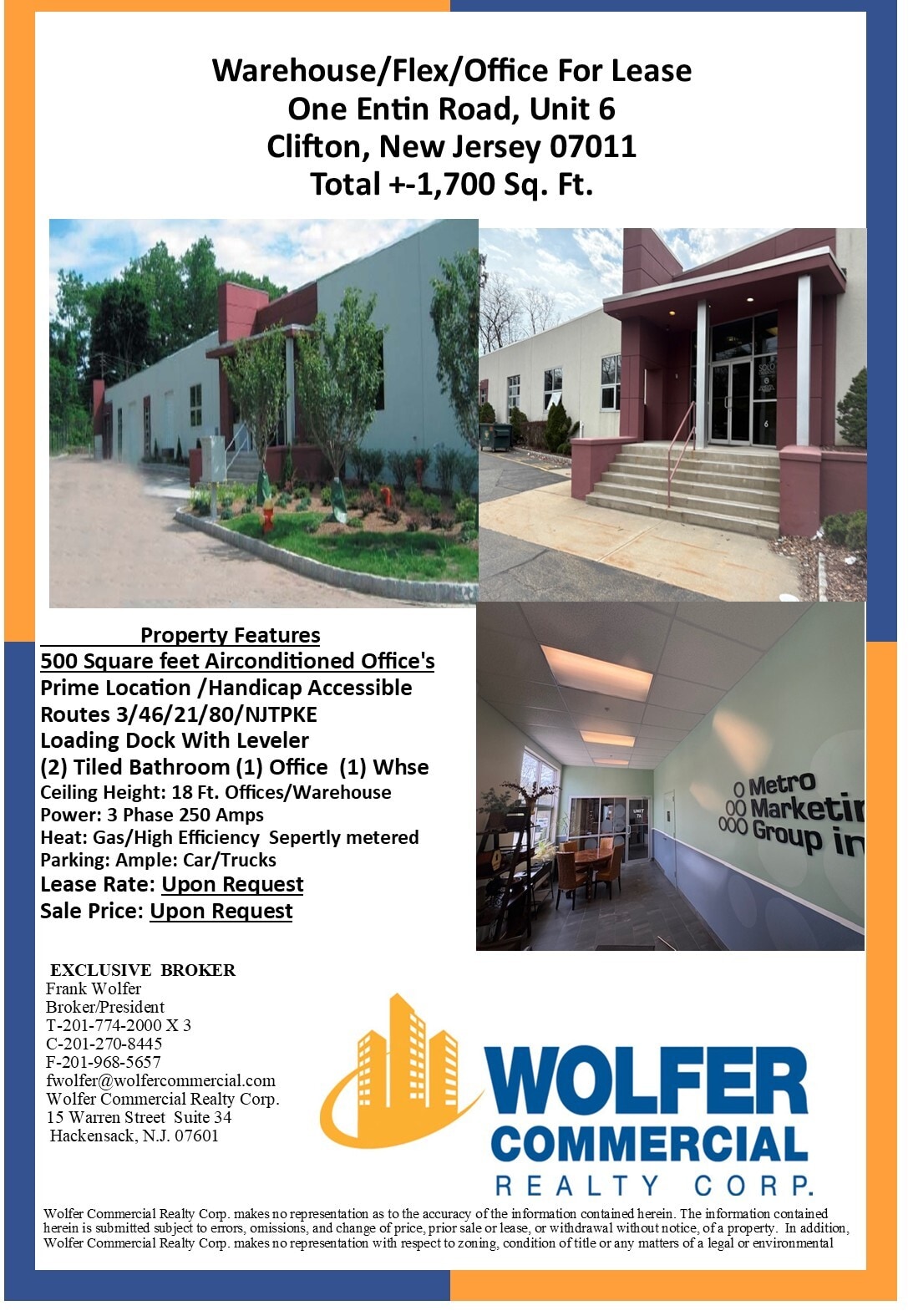 1 Entin Rd, Clifton, NJ for lease Interior Photo- Image 1 of 1