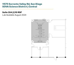 11555 Sorrento Valley Rd, San Diego, CA à louer Plan d’étage- Image 1 de 1