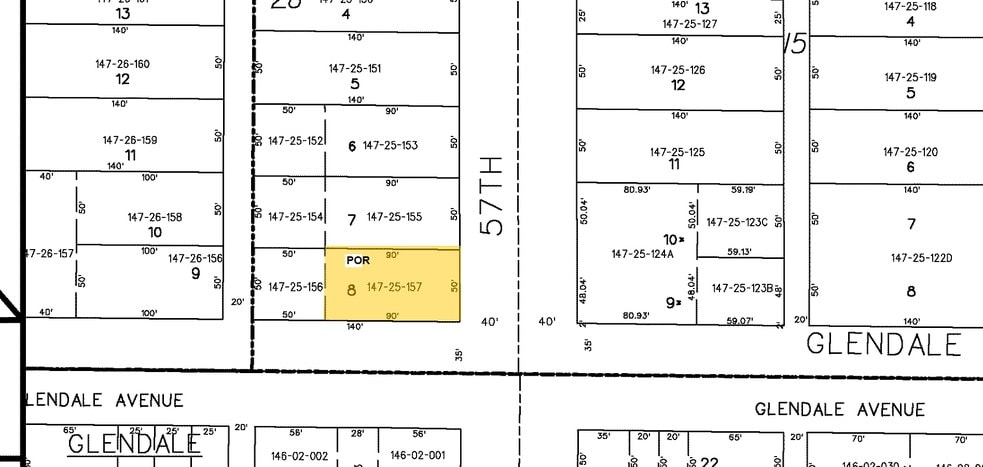 5702 W Glendale Ave, Glendale, AZ à louer - Plan cadastral - Image 2 de 4