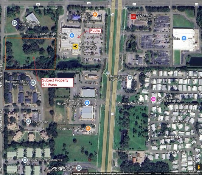 North County Road 19A, Eustis, FL for sale - Aerial - Image 1 of 5