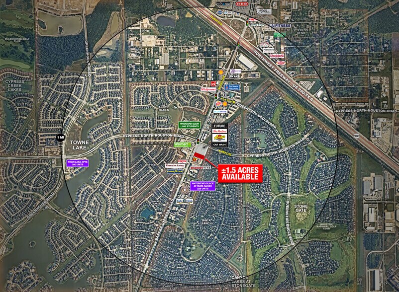 SEC Barker Cypress Rd & Cypress North Houston Rd, Cypress, TX for sale - Aerial - Image 2 of 3