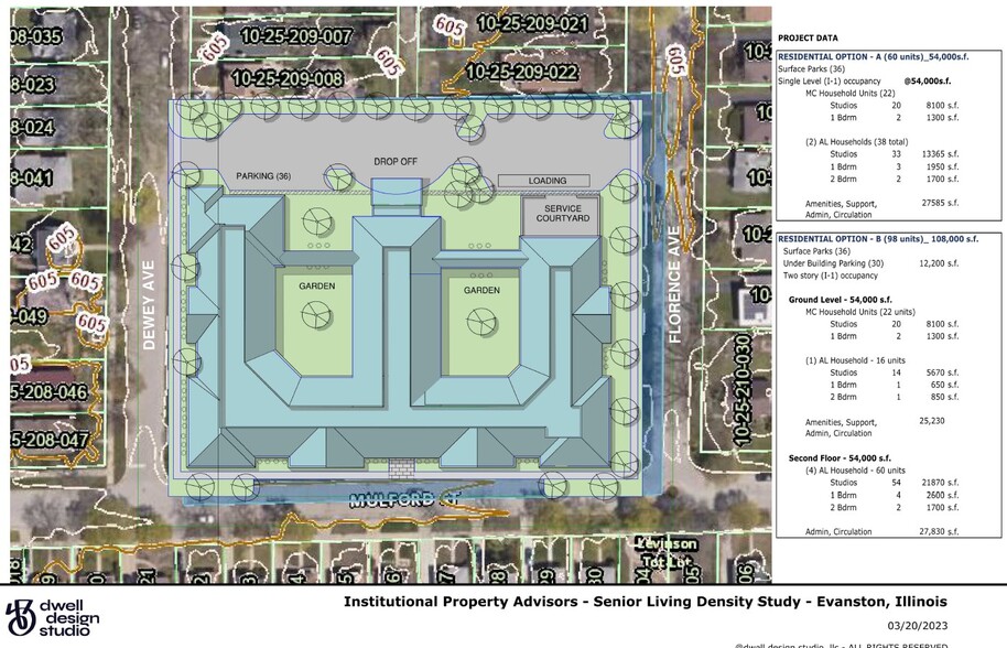316 Florence Ave, Evanston, IL for sale - Site Plan - Image 3 of 4
