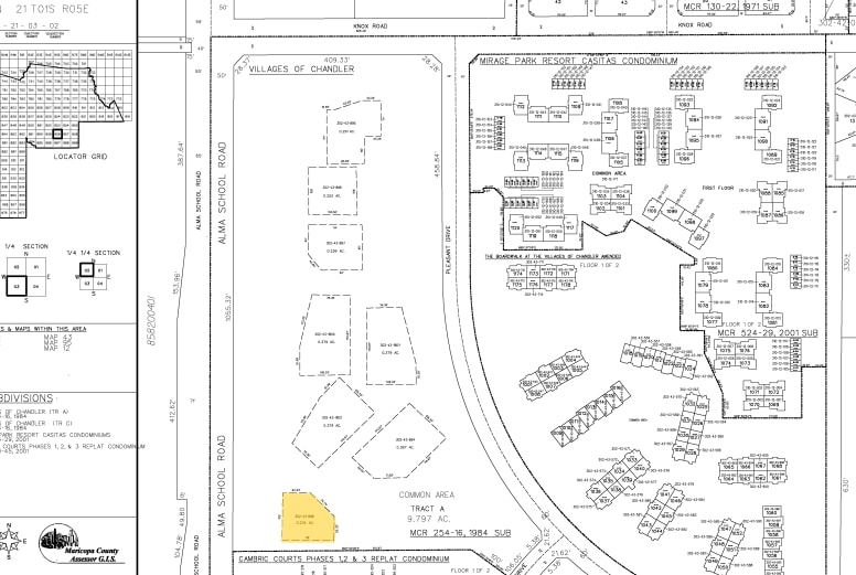 1331 N Alma School Rd, Chandler, AZ for sale - Plat Map - Image 2 of 15
