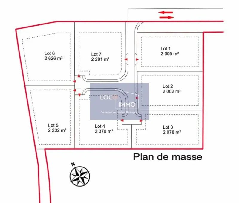 Land in Saint-Loubès for sale Site Plan- Image 1 of 2