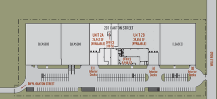 201 W Oakton St, Des Plaines, IL à louer Plan d’étage- Image 1 de 1