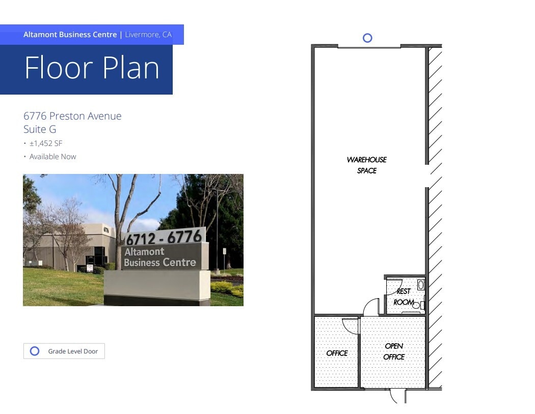 6764 Preston Ave, Livermore, CA à louer Plan d’étage- Image 1 de 1